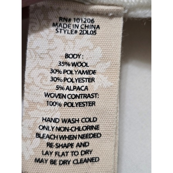 Soft Surroundings Womens Cream Knit Sweater Tunic Layered Back Detail Sz M - Picture 3 of 11